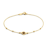 Brățară din aur galben cu cuarț fumuriu 12B0020