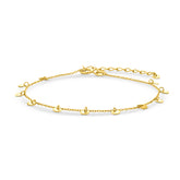 Bratara din aur galben cu pandantive rotunde B122-VX4FOR12B0377-Y