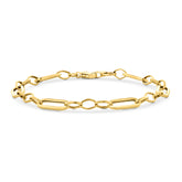 Brățară cu zale din aur galben B122-X3HOB11283-Y