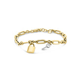 Brățară din aur galben cu închizătoare și cheie din aur alb B122-X3HOB212139-YW