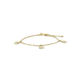 Brățară charm din aur galben picătură B137-60345-Z-Y