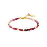 Bratara cu margele cu pietre rubin - 163P0123