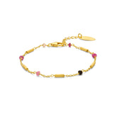 Bratara placata cu aur cu pietre rubin - 163P0126