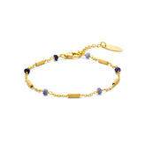 Bratara placata cu aur cu pietre de safir - 163P0127