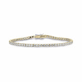 Bratara tenis placata cu aur cu zirconiu 2.5 mm - TRFP2.5BI