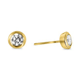 Cercei cu zirconiu din aur galben I4CE5605-FCZ