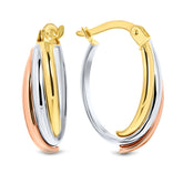 Cercei de culoare trio