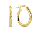 Cercei din aur galben E122-X4DCTE0002-10-33010M-Y