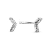 Cercei fantezie din aur alb cu diamante E138-ER22957-Y