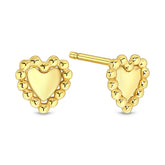 Cercei inimă din aur galben 01CA735
