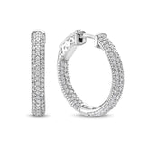 Cercei din argint cu zirconiu 17 mm - MJ1376CE