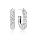 Cercei Capri Piccolo din argint sterling cu zirconiu - SJ-E62009-CZ-SS