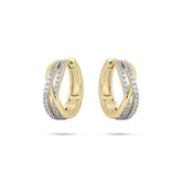 Cercei placati cu aur cu zirconiu - KC090Y