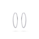 Cercei din argint cu zirconiu 40 mm KCK240