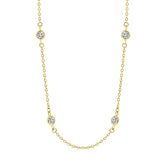 Colier din aur galben cu zirconiu