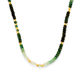 Colier de margele cu pietre de smarald - 163C0159