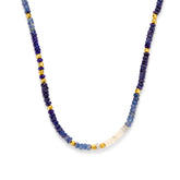 Colier de margele cu pietre de safir - 163C0161