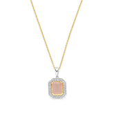 Colier Caramel cu cuart roz si zirconiu - 247C0049