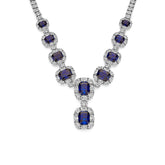 Colier din argint sterling cu zirconiu albastru - HB21N1932ABL