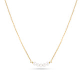 Colier Perla Cinque placat cu aur - SJ-N2735-P-YG