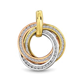 Pandantiv tricolor cu zirconiu 200186-TC-FCZ