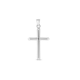 Pandantiv din aur alb neted P122-X3P11326LP-W