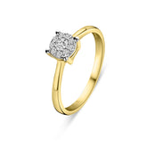 Inel din aur galben cu diamante cultivate în laborator R092-41197R055-LG-Y