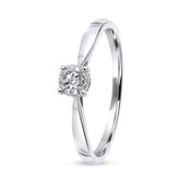 Inel din aur alb cu diamant R53536-W