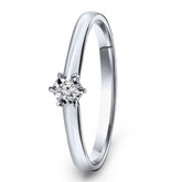 Inel solitar din aur alb SOL-W720-005-G2