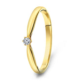 Inel solitar cu diamante din aur galben 42119640