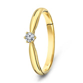 Inel solitar cu diamante din aur galben 42144251
