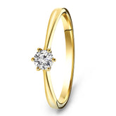 Inel solitar cu diamante din aur galben 42111493