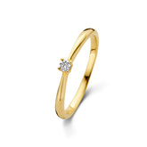 Inel solitar cu diamante din aur galben R092-SOL-Y422-005-G2-Y