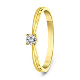 Inel solitar cu diamante din aur galben R092-SOL-Y422-010-G2-Y