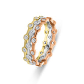 Set de inele tricolore cu zirconiu R122-ICR205606-TC-FCZ-YWR