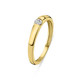 Inel din aur galben cu zirconiu R122-VX4-VX3SZR0331-FCZ-52-Y