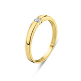 Inel din aur galben cu zirconiu R122-VX4-X3SZR0332-FCZ-Y