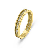 Inel eternitate din aur galben cu zirconiu R122-VX6-X6ZR0431LP-Y