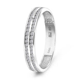 Inel din aur alb cu zirconiu