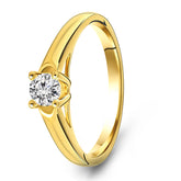 Inel din aur galben cu zirconiu