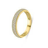 Inel din aur galben cu zirconiu R122-X6-VX7ZR0547-Y