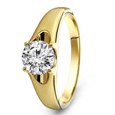 Inel din aur galben cu zirconiu 59858-Z