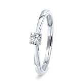 Inel solitar din aur alb R480-SOL-W915-010-G2-W