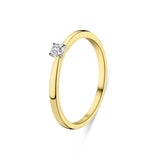 Inel solitar cu diamante din aur galben R138-RG46882-015-Y