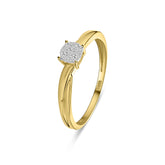 Inel din aur galben cu diamante R138-RG84429-Y