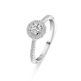 Inel din aur alb cu diamant cultivat în laborator R159-1089911006495-LG-W