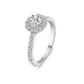 Inel din aur alb cu diamante cultivate în laborator R159-1089913006494-LG-W