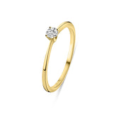 Inel din aur galben cu diamant cultivat în laborator R159-R23MK0001-LG-015-Y