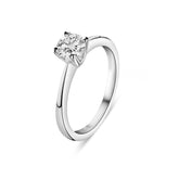 Inel solitar din aur alb cu diamant cultivat în laborator R159-R23MK0006-LG-060-W