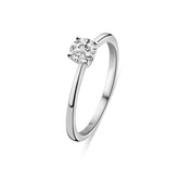 Inel din aur alb cu diamant cultivat în laborator R159-R23MK0008-LG-050-W